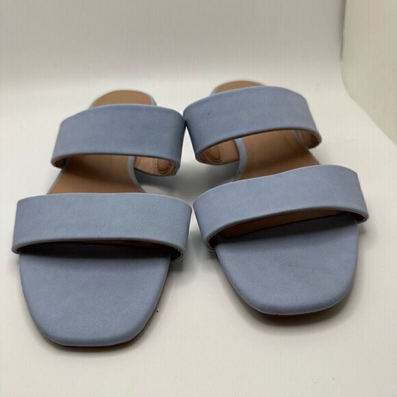 CUSHIONAIRE Women's Nolita two band low block heel slide sandal +Memory Foam 6 B - Picture 2 of 7